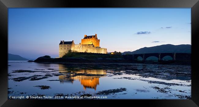 Eilean Donan castle Framed Print by Stephen Taylor