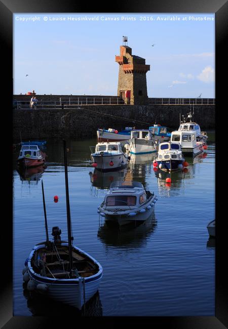 Lynmouth Harbour and Rhenish Tower, Devon Framed Print by Louise Heusinkveld