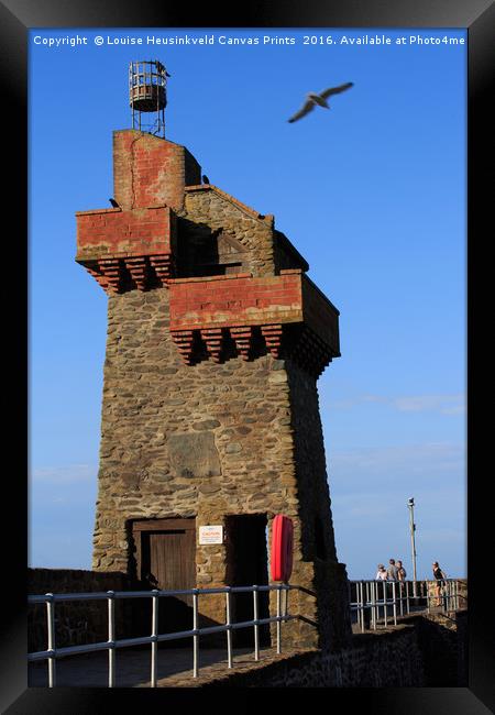 Rhenish Tower, Lynmouth pier, Devon Framed Print by Louise Heusinkveld