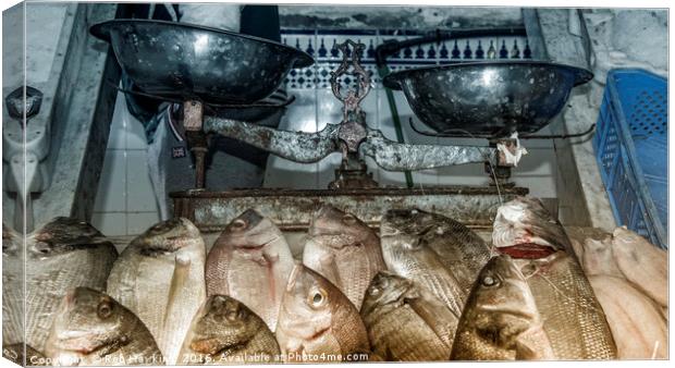 Fish Scales  Canvas Print by Rob Hawkins