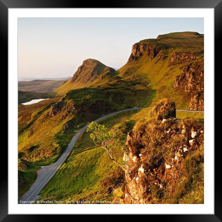 The Trotternish ridge Framed Mounted Print by Stephen Taylor