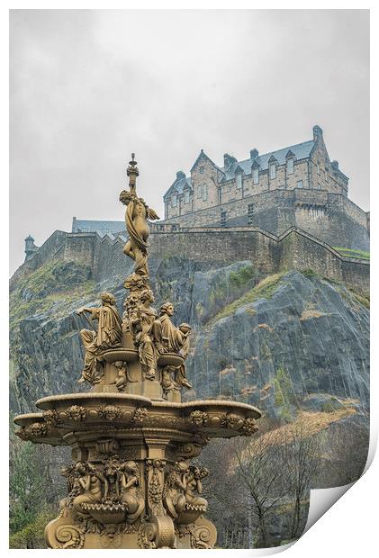 Edinburgh Ross Fountain Print by Antony McAulay