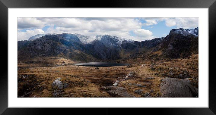 Cwm Idwal Light Framed Mounted Print by Mike Higginson