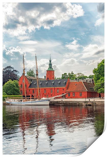 Halmstad castle in Sweden Print by Antony McAulay