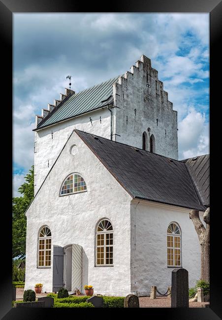 Norra Vrams church in Sweden Framed Print by Antony McAulay
