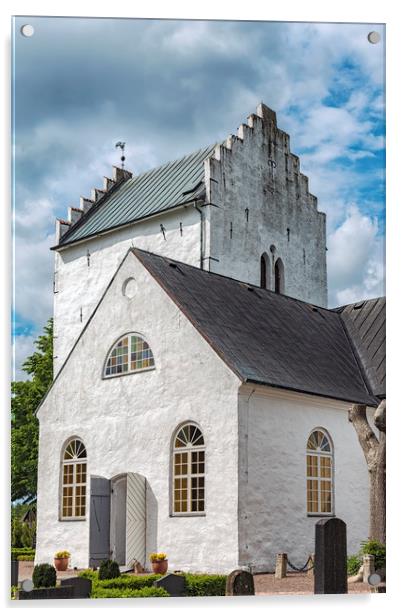 Norra Vrams church in Sweden Acrylic by Antony McAulay