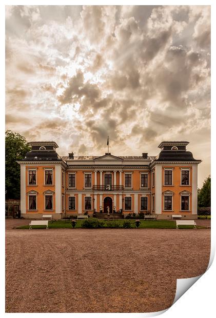 Skottorps castle in Sweden Print by Antony McAulay