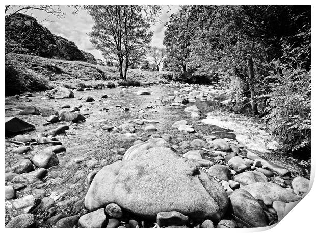 The Rocky Riverbed Print by David McCulloch