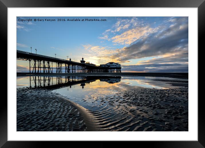 North Pier Sunset Framed Mounted Print by Gary Kenyon