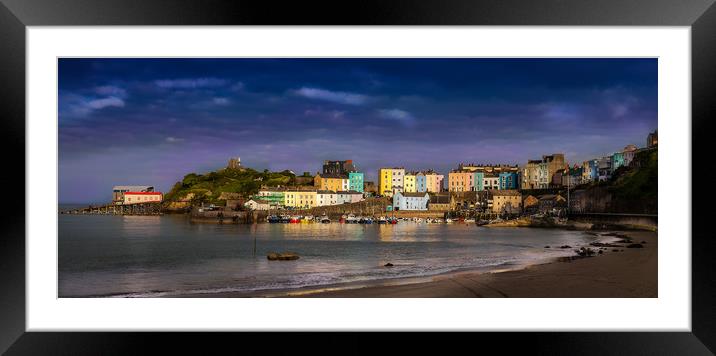 Tenby Harbour Framed Mounted Print by paul holt