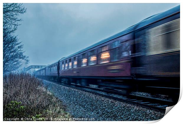 The Royal Scot in motion  Print by Chris Evans