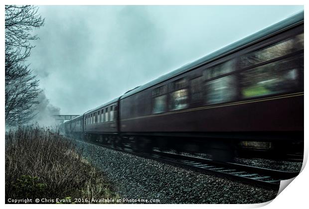 The Royal Scot in motion  Print by Chris Evans