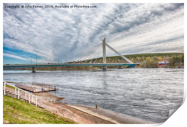 Rovaniemi Bridge Print by Juha Remes