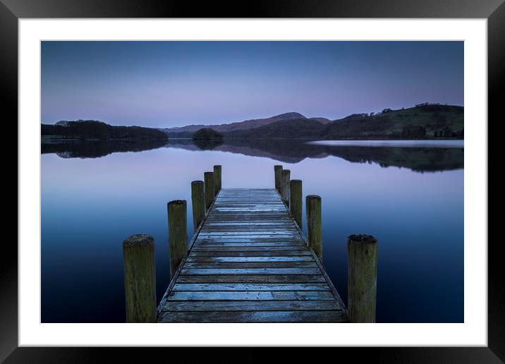 Coniston Blue Framed Mounted Print by Chris Rafferty