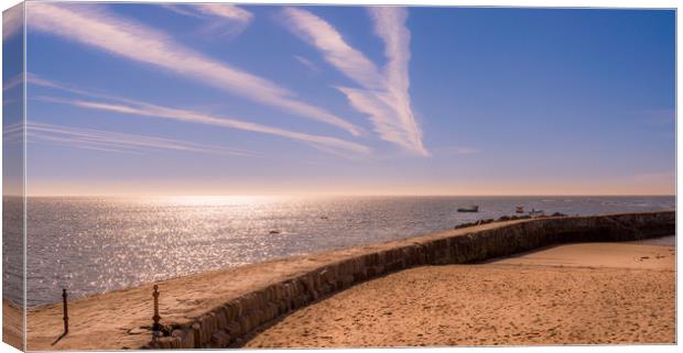 Cullercoats Pier........... Canvas Print by Naylor's Photography