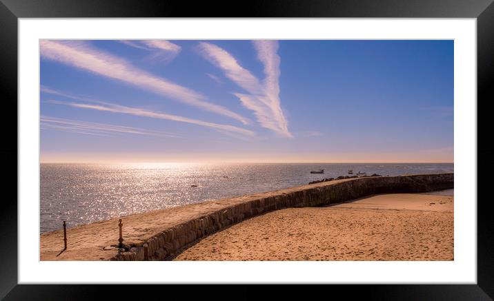 Cullercoats Pier........... Framed Mounted Print by Naylor's Photography