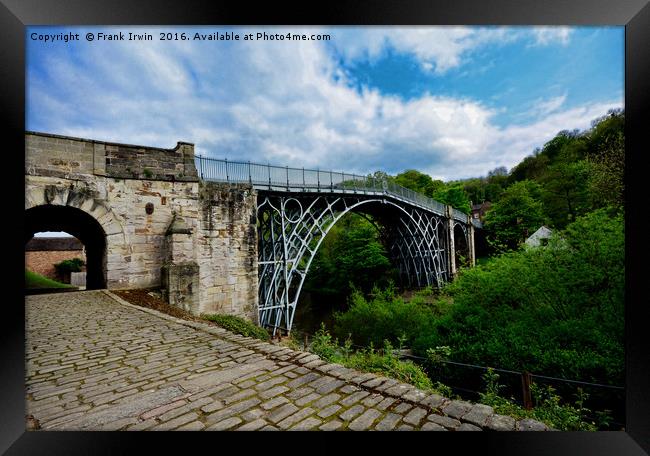 The iconic "Iron Bridge" Framed Print by Frank Irwin