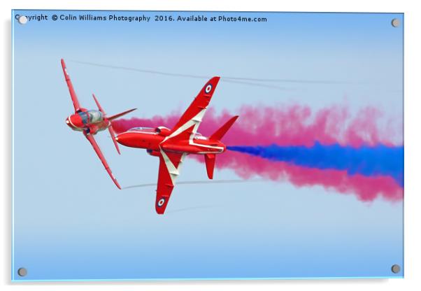 The Red Arrows Gypo Break Acrylic by Colin Williams Photography