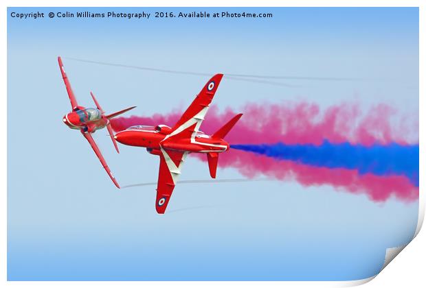 The Red Arrows Gypo Break Print by Colin Williams Photography
