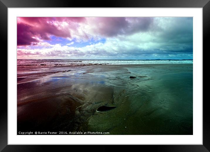 Newgale Moods #1 Framed Mounted Print by Barrie Foster