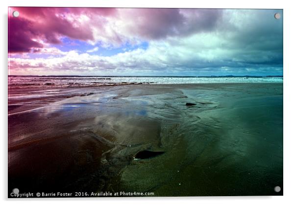 Newgale Moods #1 Acrylic by Barrie Foster