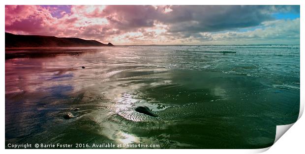 Newgale Moods #2 Print by Barrie Foster