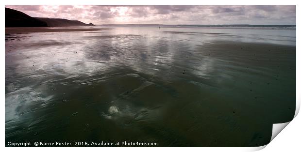 Newgale Moods #4 Print by Barrie Foster