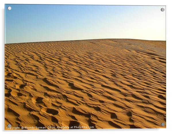 Deserted Arabian Desert Acrylic by Rhonda Surman