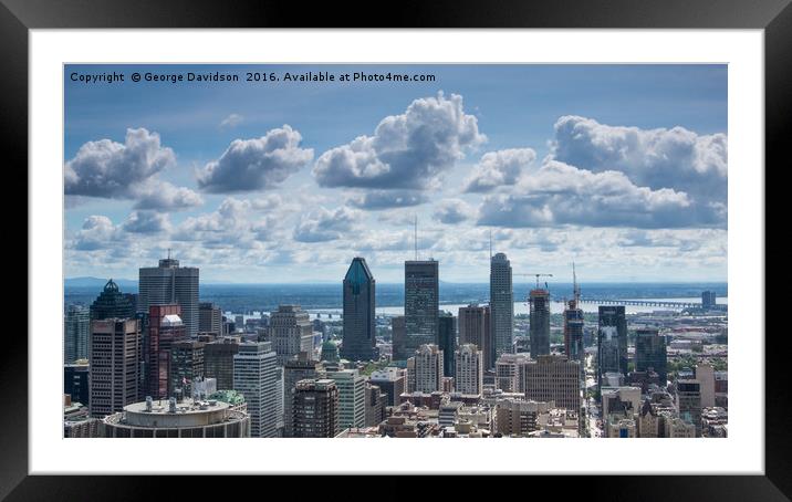 Montreal 1 Framed Mounted Print by George Davidson