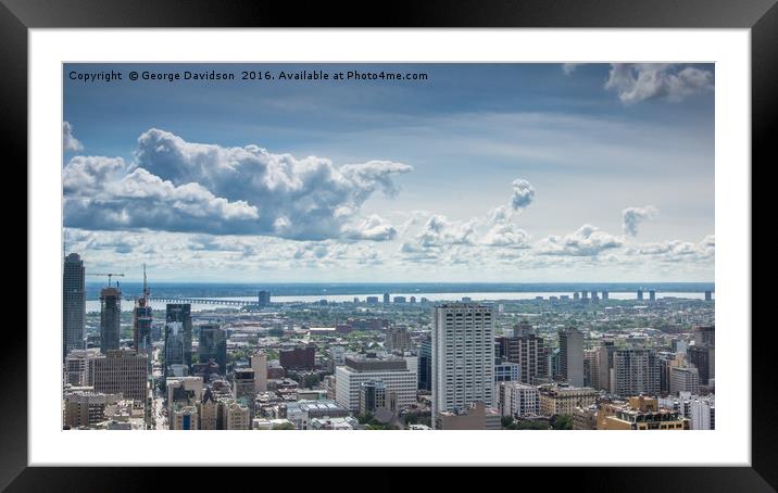 Montreal 2 Framed Mounted Print by George Davidson