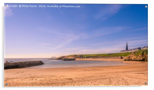 Cullercoats Beach in all it's Beauty.......... Acrylic by Naylor's Photography