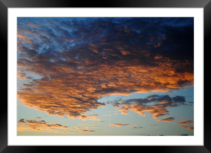 Clouds at Dawn Framed Mounted Print by graham young