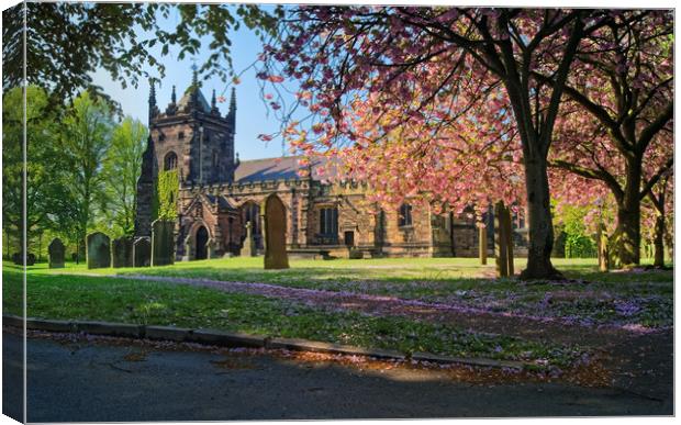 St Mary Magdalene Church, Whiston                  Canvas Print by Darren Galpin