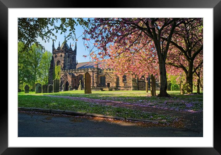 St Mary Magdalene Church, Whiston                  Framed Mounted Print by Darren Galpin