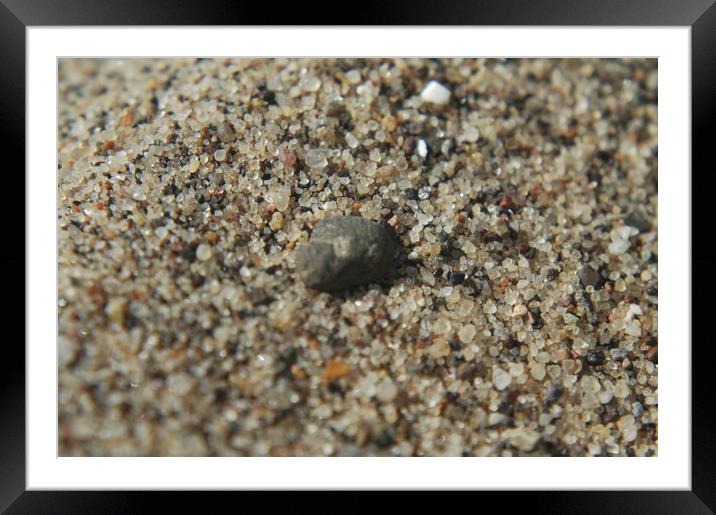 Beach Sand Up Close  Framed Mounted Print by Jackson Photography