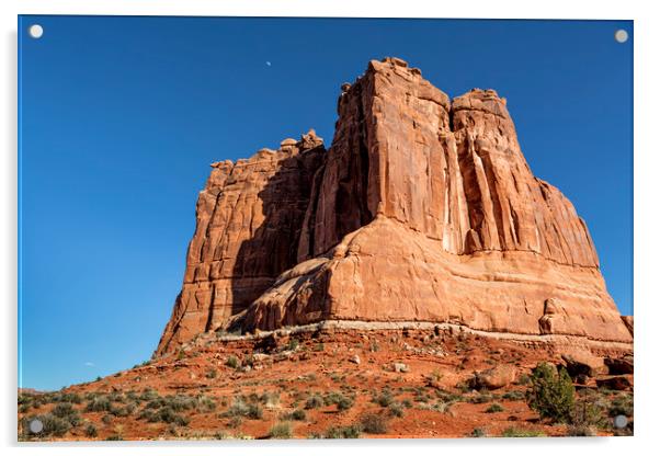 Courthouse Towers - Arches National Park Acrylic by Belinda Greb
