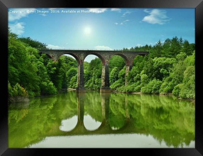 River viaduct Framed Print by Derrick Fox Lomax