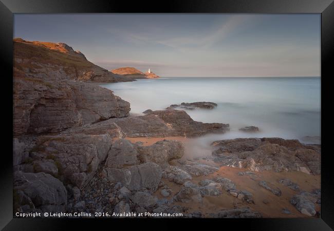 Bracelet Bay Gower Framed Print by Leighton Collins