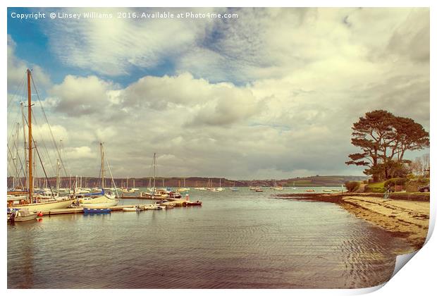 Mylor, Cornwall Print by Linsey Williams