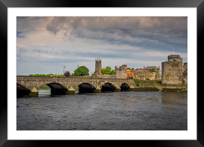 Thomond Bridge, Limerick, Ireland Framed Mounted Print by Mark Llewellyn
