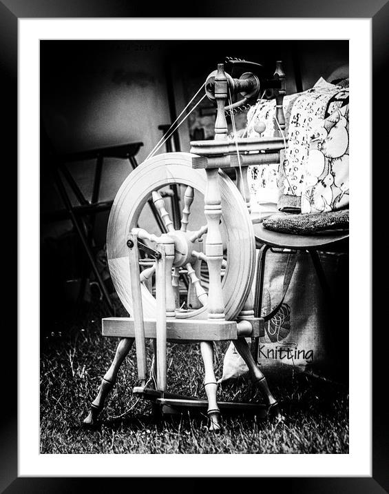 The Spinning Wheel. Framed Mounted Print by Angela Aird