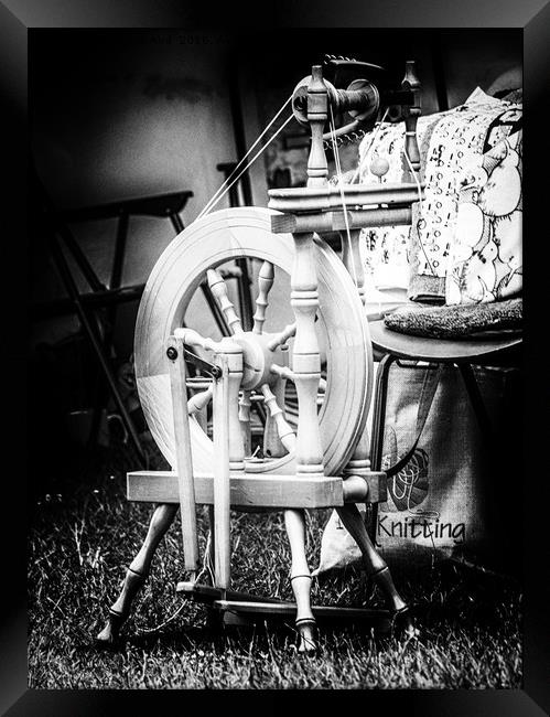 The Spinning Wheel. Framed Print by Angela Aird
