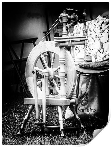 The Spinning Wheel. Print by Angela Aird