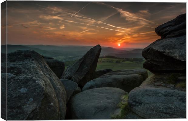 Hope Valley Sunset Canvas Print by Paul Andrews