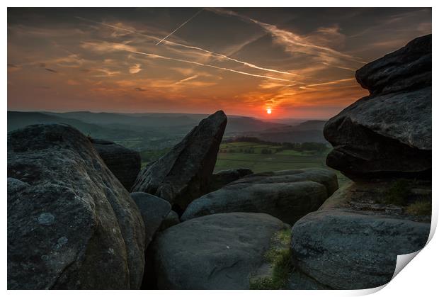 Hope Valley Sunset Print by Paul Andrews