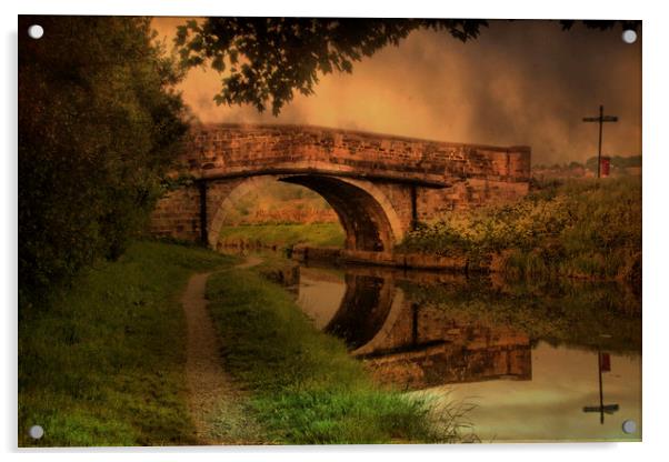 The Bridge . Acrylic by Irene Burdell