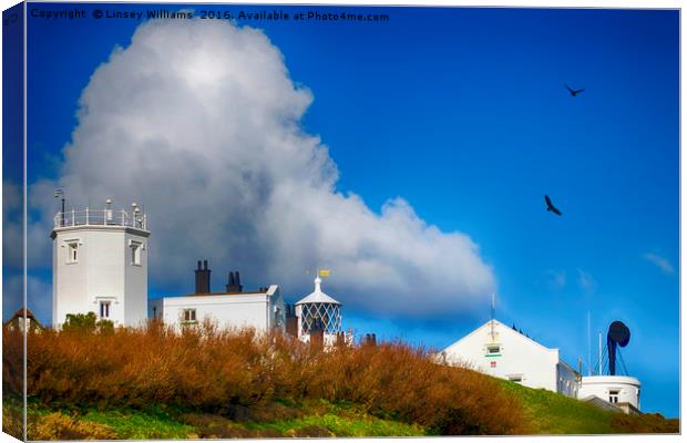 The Lizard Lighthouse Canvas Print by Linsey Williams