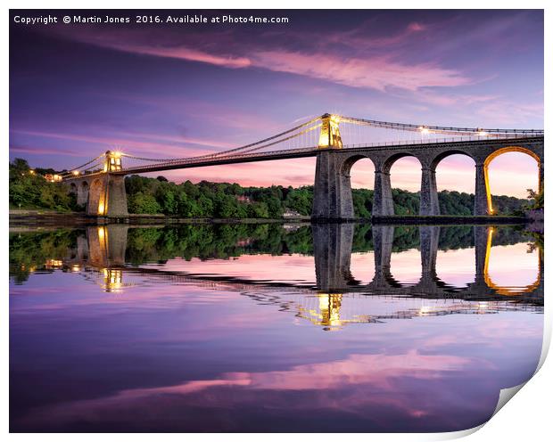 Telford's Masterpiece - Gateway to Anglesey Print by K7 Photography