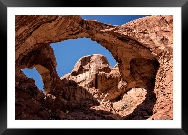 Double Arch, landscape Framed Mounted Print by Belinda Greb