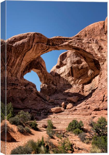 Double Arch, Vertical Canvas Print by Belinda Greb